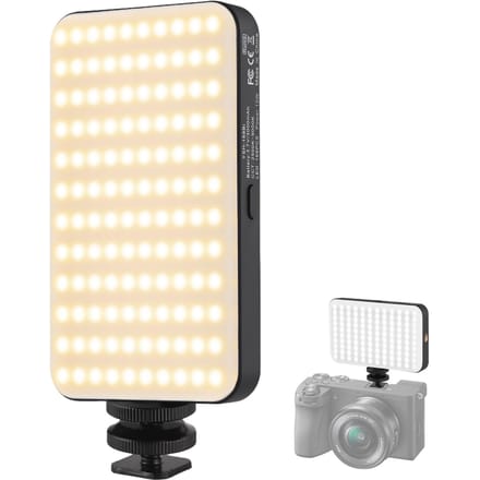 Zaklamp LED Videolamp LED Invullicht Videoconferentielicht 2500K-9000K Dimbaar Ingebouwde 3000mAh zwart