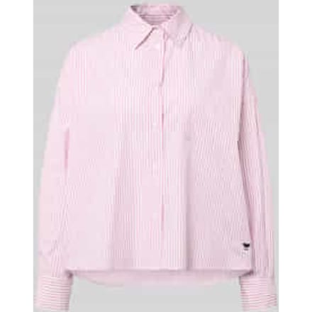 Oversized Overhemdblouse van puur katoen Model 'AUREO'