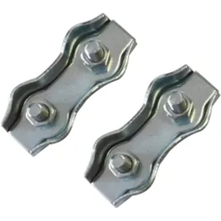 Sencys Kabelklem - Staal - Dubbel - Diam. 5mm - 2 Stuks