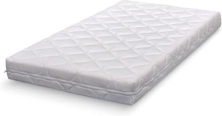 ABZ Babymatras dubbeldoek - 120x60x10 cm - Wit