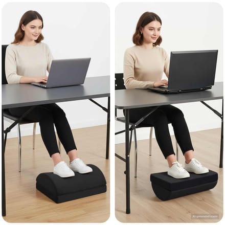 vidaXL - 44 - x - 29 - x - 17 - cm - Stevig - PU - Schuim - Zwart