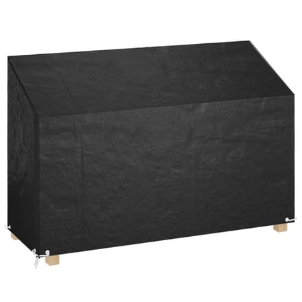 vidaXL - Tuinbankhoes - met - 8 - oogjes - 190x70x70/88 - cm - polyetheen