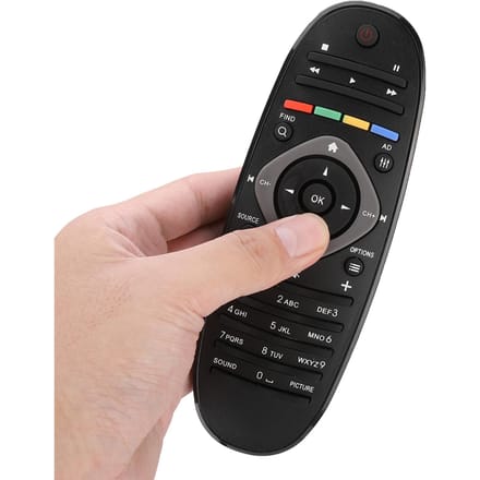 Télécommande universelle pour téléviseur intelligent Philips, ABS durable, stable, facile à utiliser et sensible beige