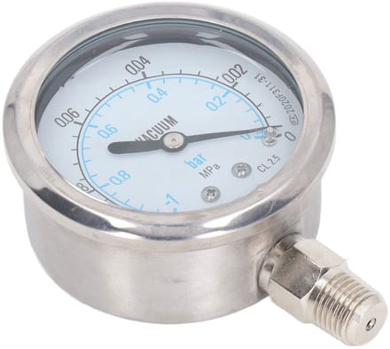 Dailygoods- Manometer Roestvrij Staal - Drukmeter