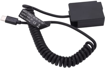 Dailygoods - DMW DCC8 Dummy Batterijpakket Koppelingsadapter voor Camera's