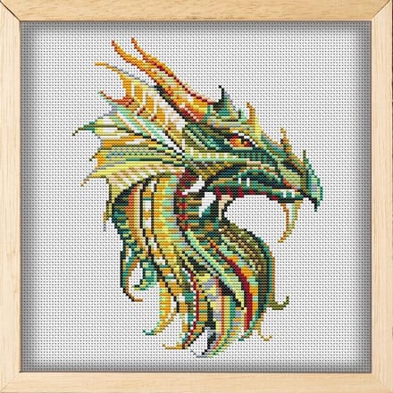 Borduurpakket MANDALA DRAAK