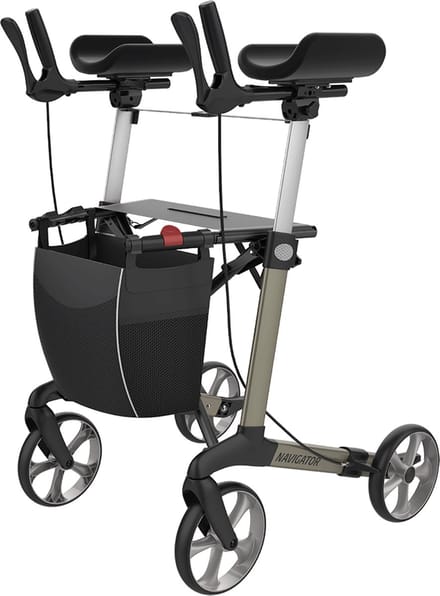 Rollator Lichtgewicht met Onderarmschalen Navigator Champagne Large