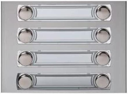 Intercom Module - Deurpaneel - Toegangscontrole - 8 Druktoetsen - 7 Platen - Zilver