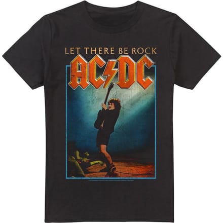 AC/DC Heren Laat er rock zijn T-Shirt (Zwart)