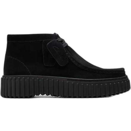 CLARKS Torhill Moss Dames Veterschoenen - Suede - Zwart