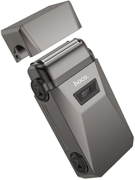 Hoco - Shaver voor Mannen - Elektrisch Scheerapparaat - Waterdicht - Droog en nat scheren - Compact design - Grijs