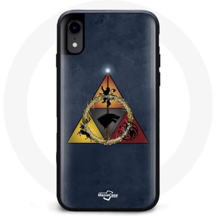 Coque pour Iphone X - Game of Thrones - Saison 8 - Logo Baratheon - Logo Lannister - Logo Stark