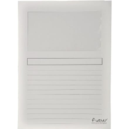 Exacompta FOREVER® Pak van 100 venstermappen 120g/m2 - 22x31cm voor A4 - Wit - 50110E