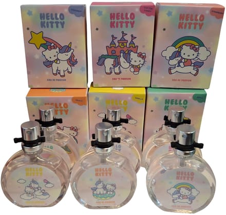 Hello Kitty Unicorn Parfum set 6 stuks voor kinderen - 6x15ml - Meisjes