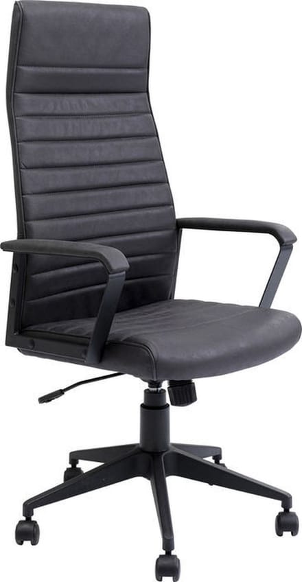 Kare design Bureaustoel Labora Hoog Zwart