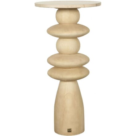 PTMD - Bijzettafel Callain - Beige - 40x40x80cm