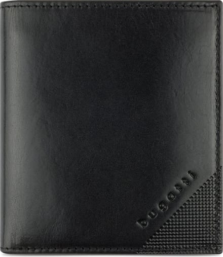 Bugatti Nobile Portemonnee RFID-bescherming Leer 10 cm - Jongens - Staand formaat - schwarz