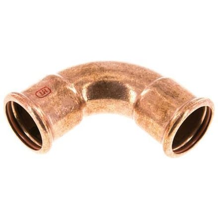 90 graden L-Perskoppeling - 35mm Persmof - Koperlegering