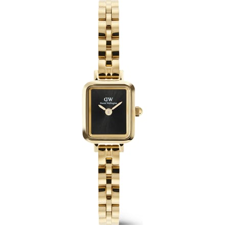 Daniel Wellington DW Watch Quadro Mini Arch 3-link Onyx Sunray Gold 15.4X18.2mm