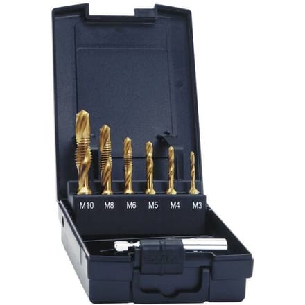 Exact 05930 Combinatietapboor 7-delig Metrisch M3, M4, M5, M6, M8, M10 Rechtssnijdend HSS 1 set(s)