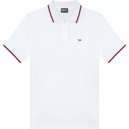 Diesel Smith Korte Mouw Poloshirt Wit S Man