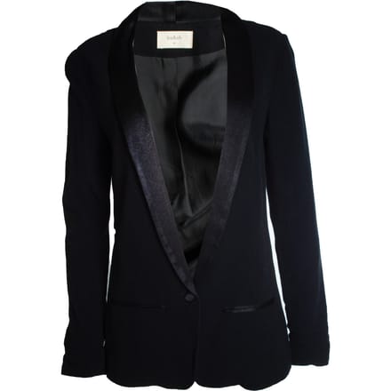 Ba&sh, zwarte blazer met glanzende revers