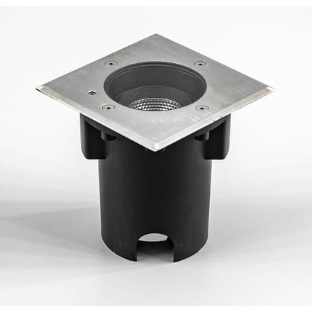 EVN Pentola inbouwlamp roestvrij staal 13,5x13,5 3.000K
