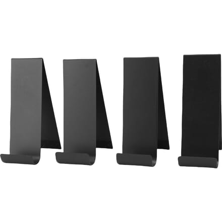 4 STUKS Brochurehouder Zwart Verticaal Metaal Koolstofstaal Brochure Displaystandaard voor Winkels Handel black