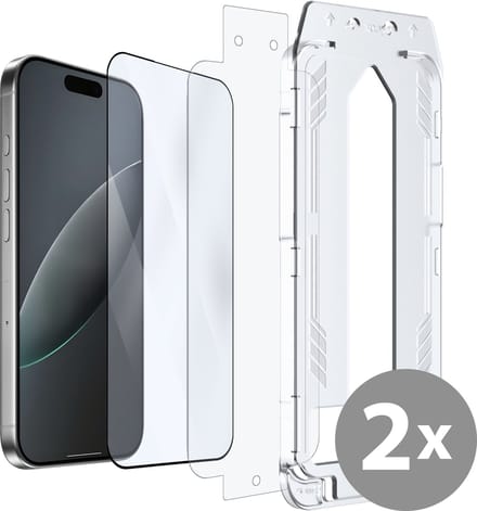 Cazy screenprotector geschikt voor iPhone Air - Screenprotector met Applicator - 2 Stuks