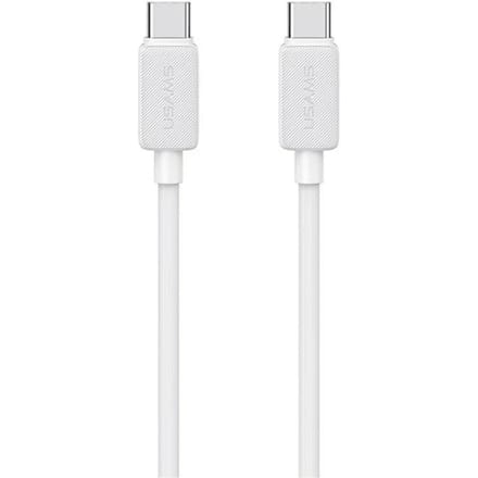 USAMS KY Serie - USB-C naar USB-C Kabel - 1m - 60W - Wit