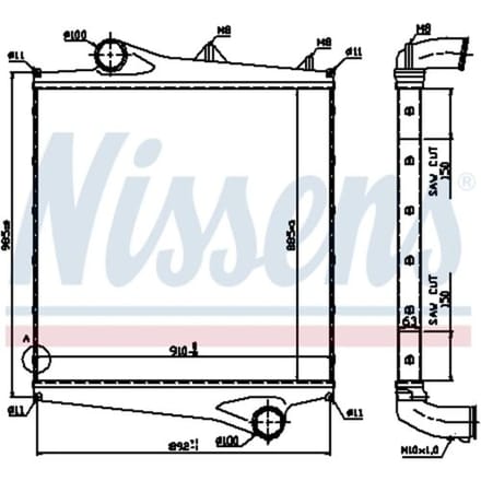 Intercooler NISSENS 96961