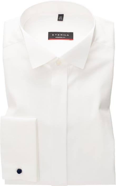 ETERNA modern fit overhemd - twill - ecru
