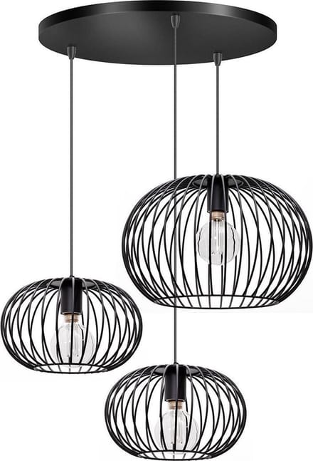 ETH Wire 2.0 Hanglamp 3 Lichts | Zwart