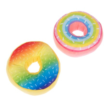 Hondenspeelgoed Squeaky Donuts Set - Set van 2: Ø 14 cm