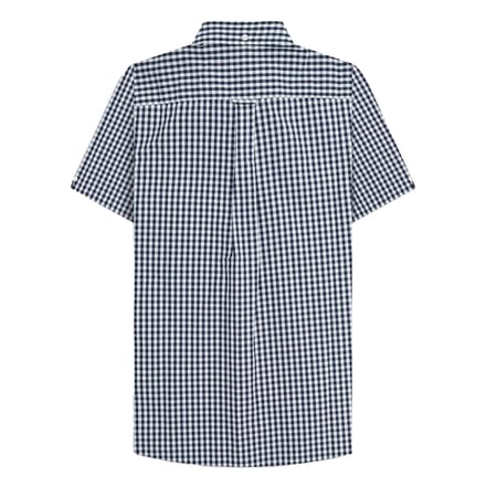 Lambretta Heren SS25 Gingham Overhemd (Marine/ Wit)