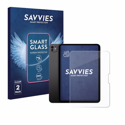 2 Stuks Savvies Screenprotector - geschikt voor Apple iPad Pro 11" 2025 (Voor+Camera) - beschermfolie glas transparant