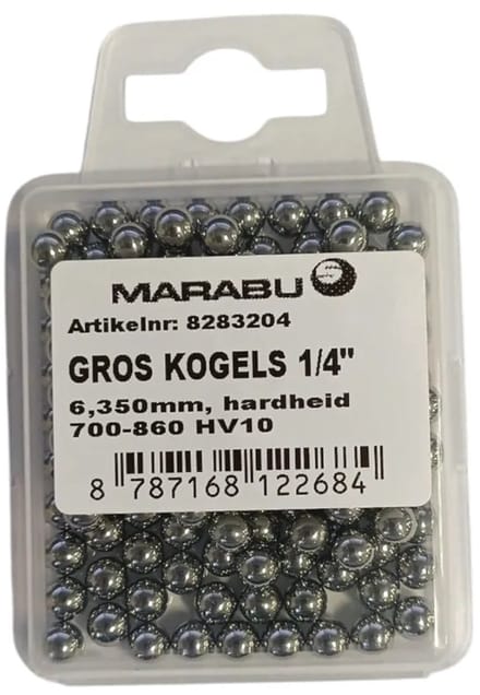 Kogels Marabu 1/4 - 6.350mm (per gros)