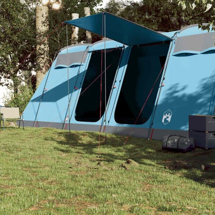 vidaXL - Tunneltent - 10-persoons - waterdicht - blauw