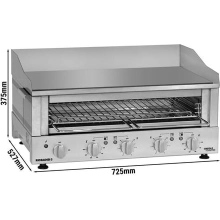 ROBAND Grillrooster 700 - 5,9 kW - Grill & Salamander Zilver
