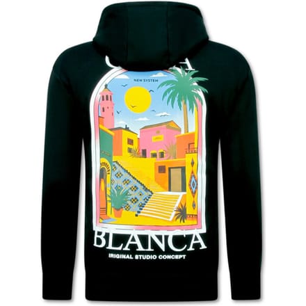 Oversized Hoodie Heren met Capuchon - CASA BLANCA - Dik Geweven - 5993 - Zwart