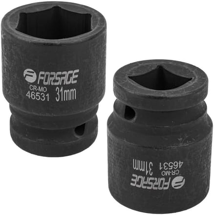 FORSAGE - Serie F - Udar Nasadka - 6-kant - 31 mm - 3/4"