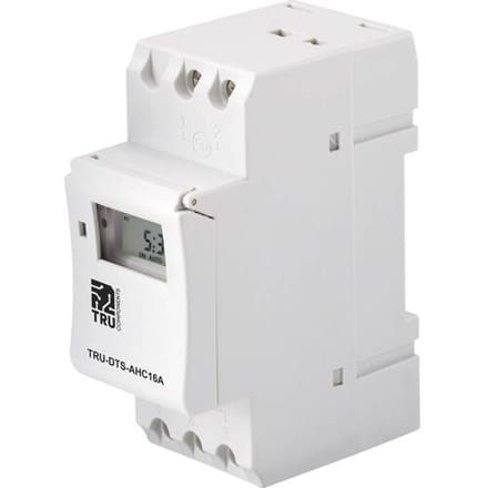 TRU COMPONENTS TRU-DTS-AHC16A Centrale besturing Voedingsspanning (num): 230 V/AC 1x wisselcontact 16 A 250 V/AC Weekprogramma