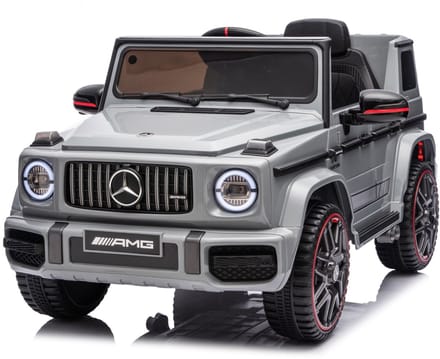 Mercedes G63 AMG Cabrio - Elektrische Kinderauto - 12V - met Afstandsbediening - Grijs