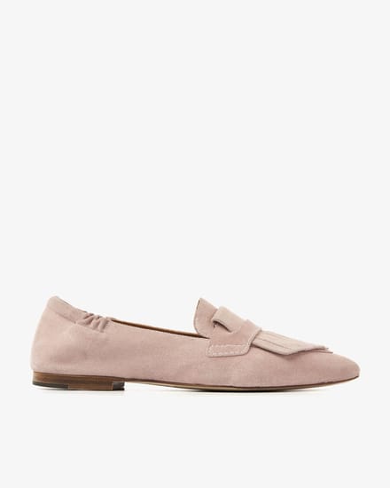 VIA VAI Lola Oakley Loafers Dames - Suède - Roze - Maat 39