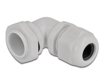 Kabelwartel | 90° haaks | PG13.5 | 6-12 mm | IP68 | grijs | 1 stuk