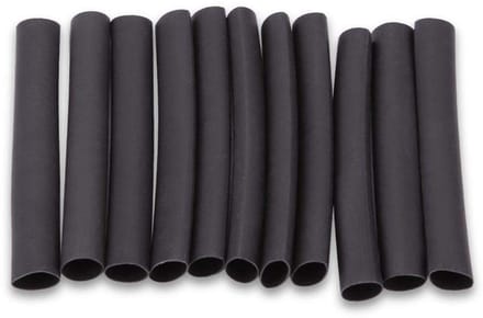 Set van 150 Zwarte Krimpkousen voor Draadisolatie en Bescherming