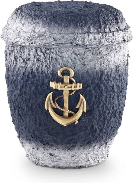 Mini urn turquoise - messing