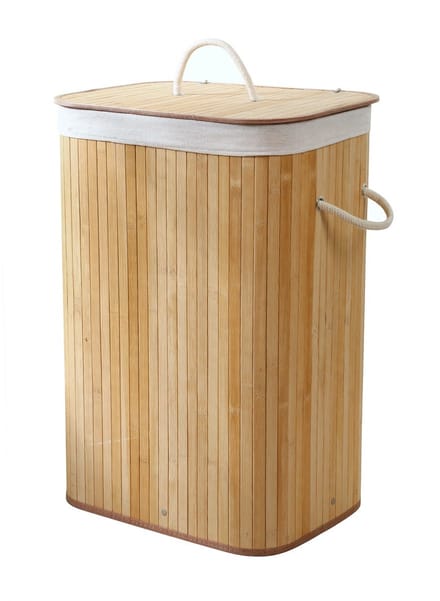 CALICOSY - Rechthoekige bamboe wasmand 70L H60 cm - YSA