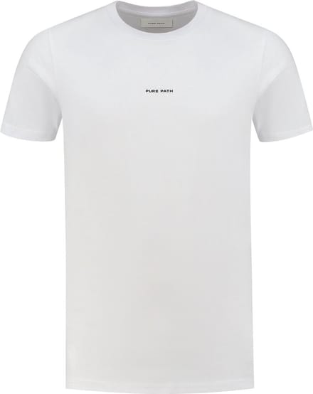 Purewhite - Heren Regular fit T-shirts Crewneck SS - White - Maat M
