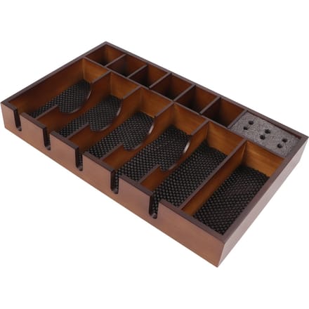 Scheerapparaat Tray Grote Oppervlakte Antislip Houten Scheerapparaat Houder Organizer voor Haar black